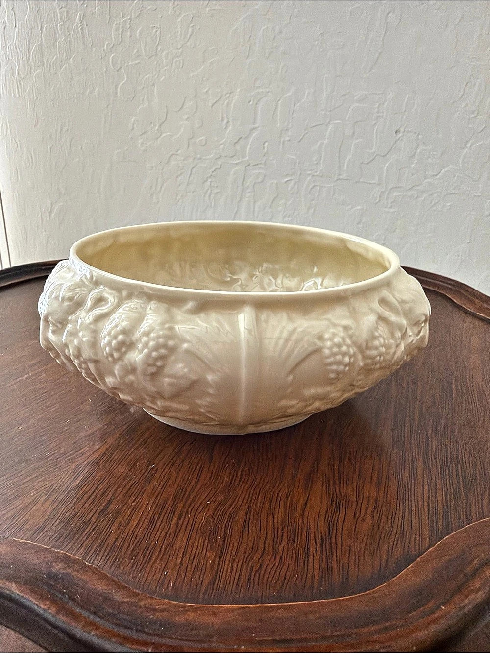 Belleek Shamrock Bowl Embossed Shamrock Serveware Bowl